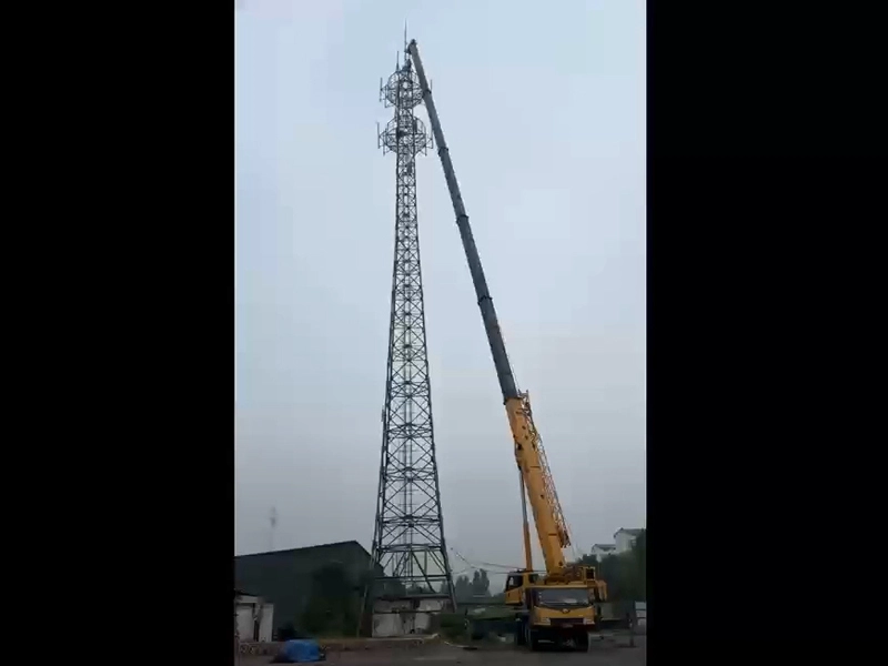 Junjiang 4 pernas torre de aço ângulo de telecomunicações
