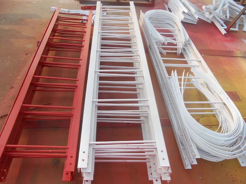 Vídeo angular da torre de aço