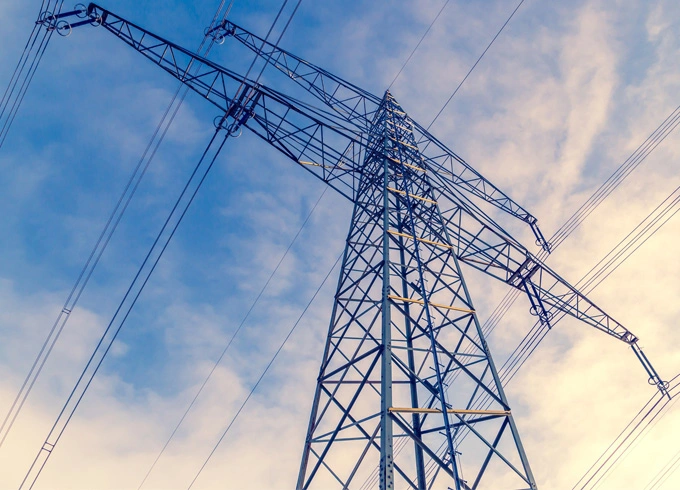 Torre de aço angular elétrica