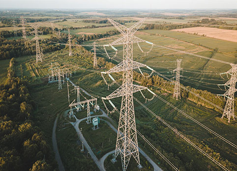 Linha de transmissão torre 66 KV